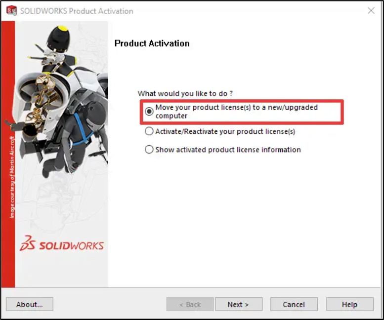 SOLIDWORKS Product Activation - Step 2