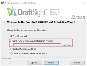 Draftsight Enterprise Installation (Standalone)