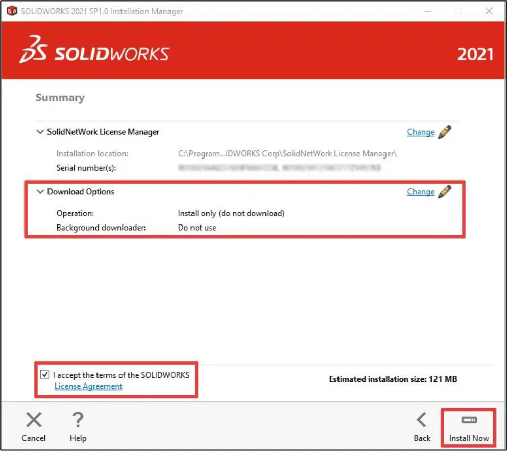 SOLIDWORKS Network License Upgrade Download Option - Step 2