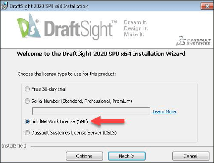 Draftsight Installation - Step 2