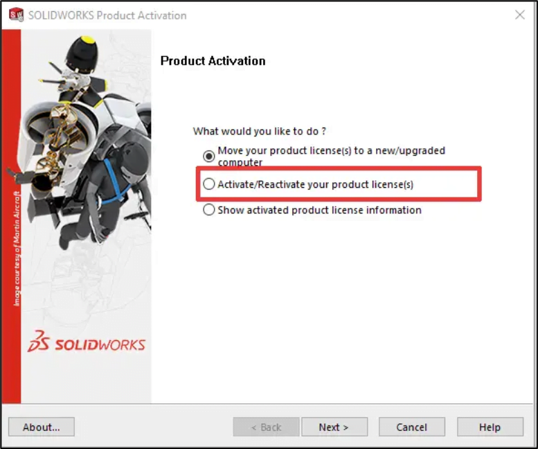 SOLIDWORKS Network License Activate/Reactivate - Step 4