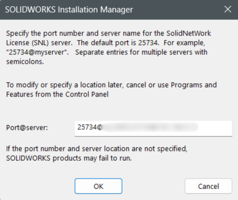 SOLIDWORKS Port Server