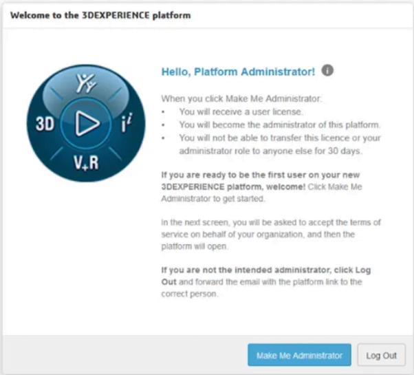 3DEXPERIENCE Welcome Page