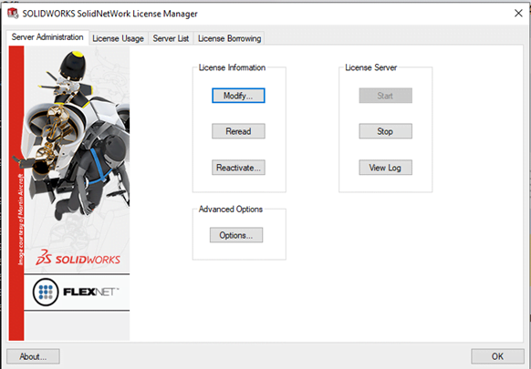 SOLIDWORKS License Information