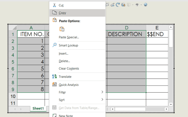 BOM - Microsoft Excel - SOLIDWORKS