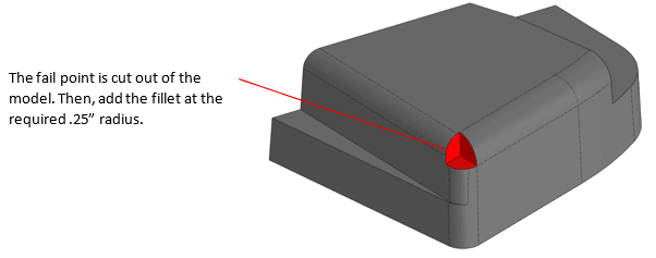 Step 2 to Solve Filleting Failures
