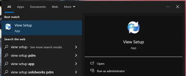 SOLIDWORKS PDM local vault view setup in Windows