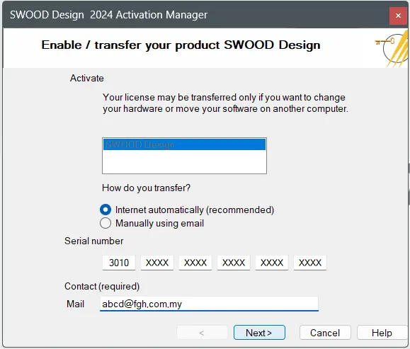 swood - license key